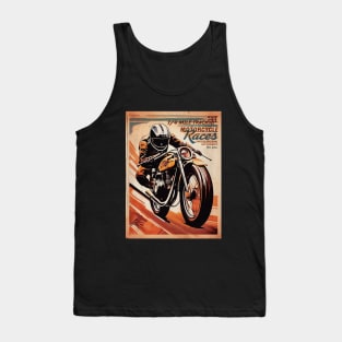 Motorcycle Races vintage event ad Tank Top